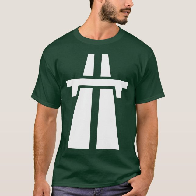 T-shirt Autoroute, autoroute, autoroute - Blanc (Devant)