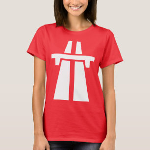 T-shirt Autoroute, autoroute, autoroute - Blanc