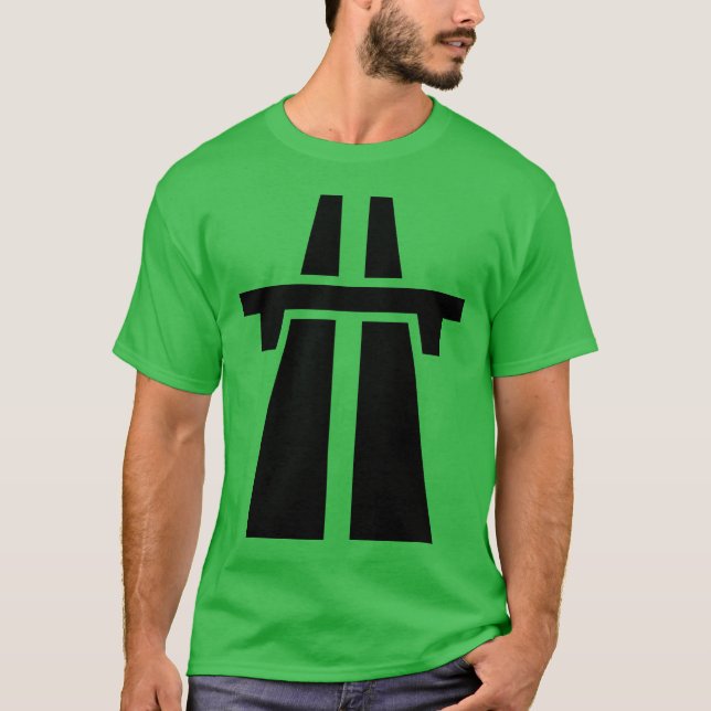 T-shirt Autoroute, autoroute, autoroute - Noir (Devant)