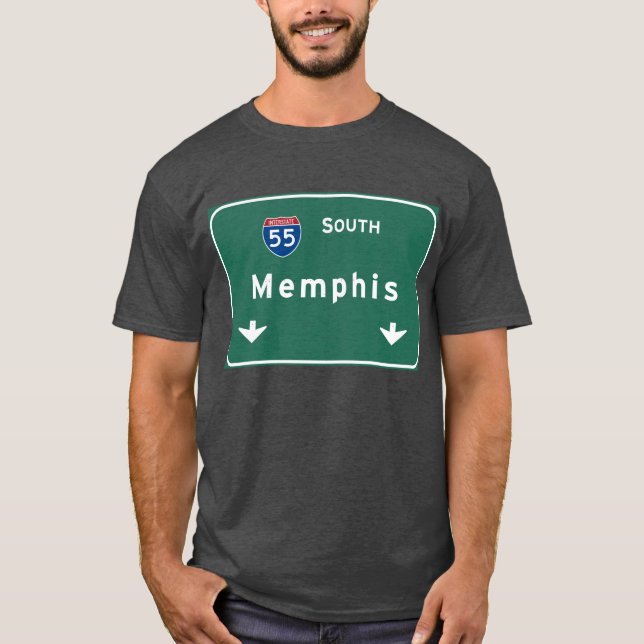 T-shirt Autoroute d'autoroute nationale de Memphis (Devant)