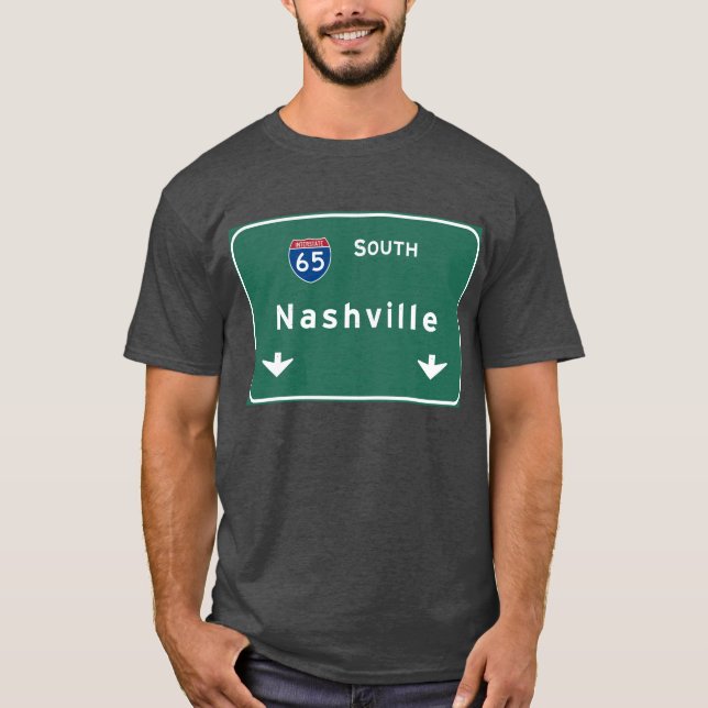 T-shirt Autoroute d'autoroute nationale de Nashville (Devant)