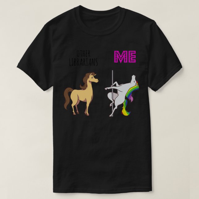 T-shirt autre bibliothécaire Unicorn (Design devant)