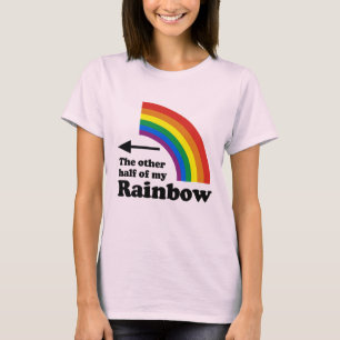 T-SHIRT AUTRE MOITIÉ DE MON ARC-EN-CIEL POINTANT VERS LA G