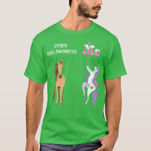 T-shirt Autres ingénieurs civils Me Tee Unicorn Ingénieur