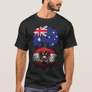 T-shirt Autriche Autriche Australie Australie racine arbre