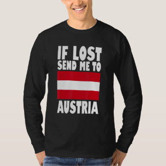 T-shirt Autriche Drapeau Si perdu m'envoyer en Autriche
