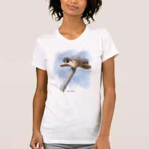 T-shirt Autruche caricaturale drôle