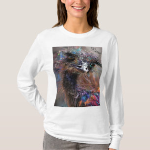 T-shirt Autruche Wackadoodle Dos Personnalisé 