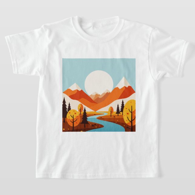 T-shirt Autumn landscape (Poser)