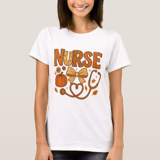 T-shirt Autumn Nursing|Pumpkins Fall nursing|Fall nurse pn