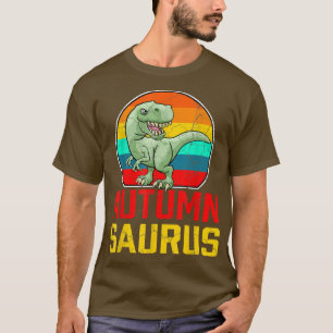 T-shirt Autumn Saurus Famille Réunion Nom de famille Team 