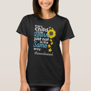 T-shirt Auxiliaire d'intégration Autisme Chaque enfant peu