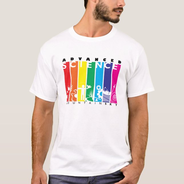 T-shirt avancé de classe de la Science de ciel de (Devant)