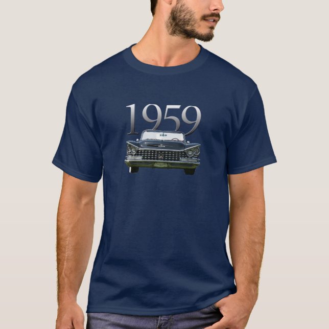 T-shirt Avant 1959 convertible de Buick de rendu (Devant)