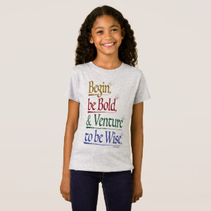 T-Shirt Avant - Citation Magique Horace Girls' Slim Fit Te