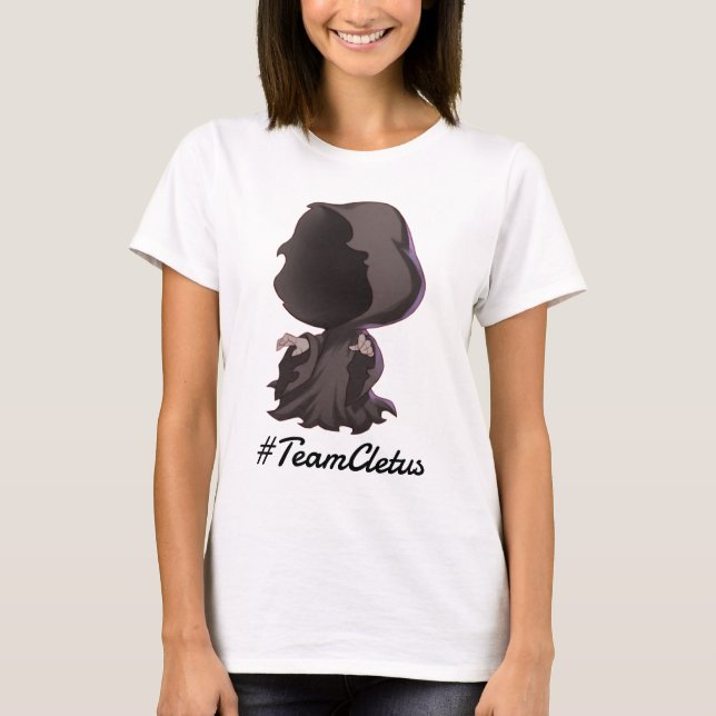T-shirt Avant de chemise de Chibi de #TeamCletus seulement (Devant)