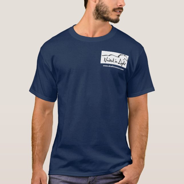 T-shirt Avant de logo avec la photo de chevalier du dos (Devant)