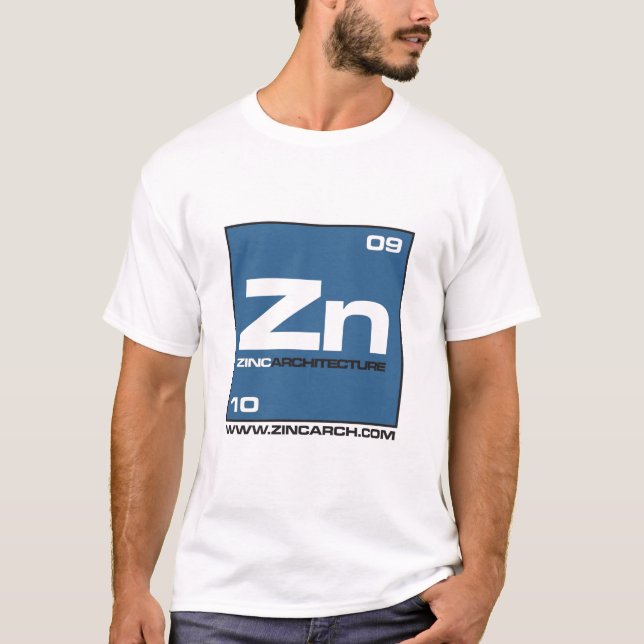 T-shirt avant de symbole de zinc (Devant)