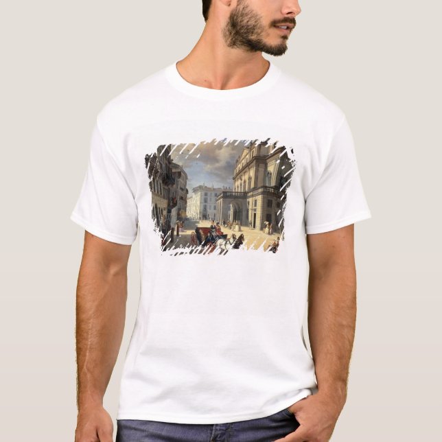 T-shirt Avant du théâtre de La Scala, 1852 (Devant)
