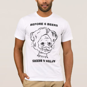 T-shirt Avant et après 6 bières