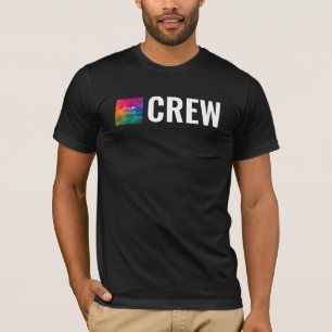T-shirt Avant et arrière Imprimer Personnalisé Hommes Blac