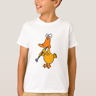 T-shirt AVANT JÉSUS CHRIST canard jouant la clarinette