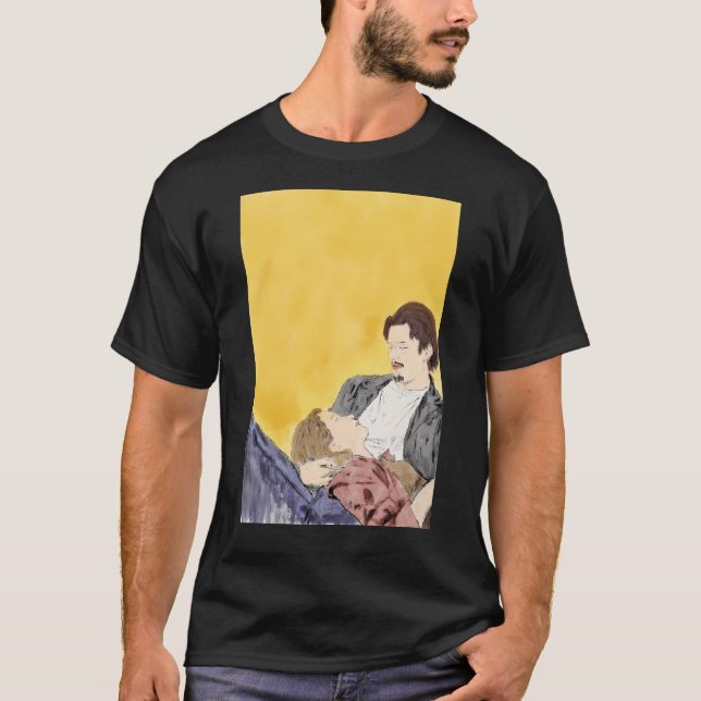 T-shirt Avant le lever du soleil - Aquarelle (Devant)