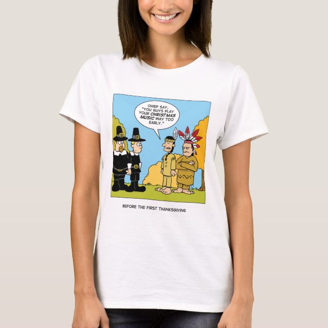 T-shirt Avant Le Premier Thanksgiving (Devant)