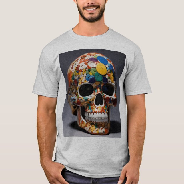 T-shirt avant-Pop Skull Fusion Homme (Devant)