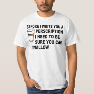 T-SHIRT AVANT QUE J'ÉCRIVE UN PERSCRIPTION