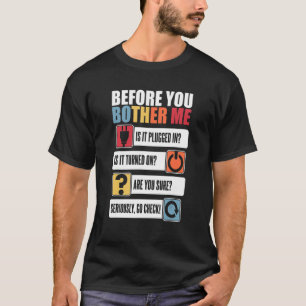 T-shirt Avant que vous ne me déconcertez administrateur ad