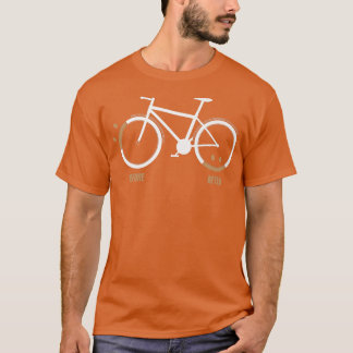 T-shirt Avant Ride triste après heureux Triathlon Downhill