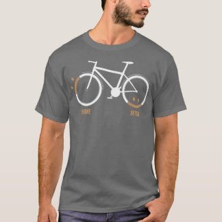 T-shirt Avant Ride triste après heureux Triathlon Downhill