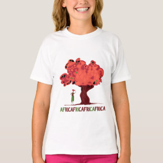T-shirt avec acajou et femmes d'Afrique