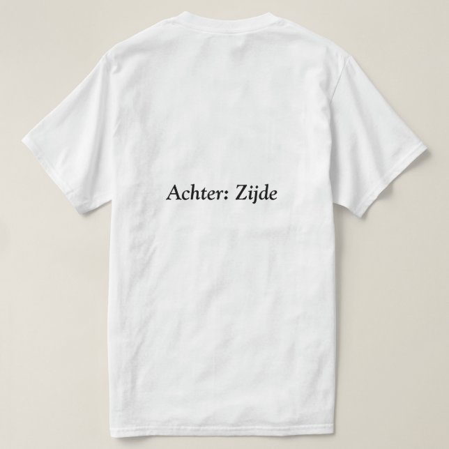 T-shirt avec blague, jeu de mots imprimé (Design dos)