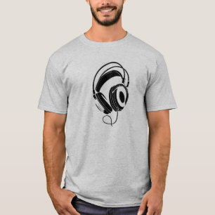 T-shirt avec casque DJ style Pionnier