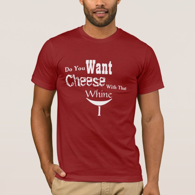 T-shirt Avec cette chemise à vin pour hommes (Devant)