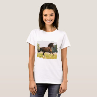 T-shirt avec cheval portant des lunettes de soleil