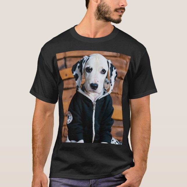 T-shirt avec chien (Devant)