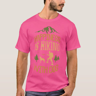 T-shirt Avec Chien Funny Randonnée