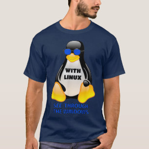 T-shirt Avec Computing Linu Voir Via Windows Tu