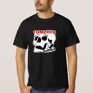 T-shirt avec crâne et texte: "Le Zoff's ZoffArt"