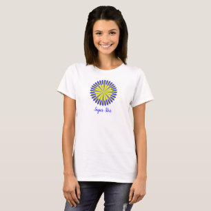 T-shirt avec design étoile jaune-or en cercle