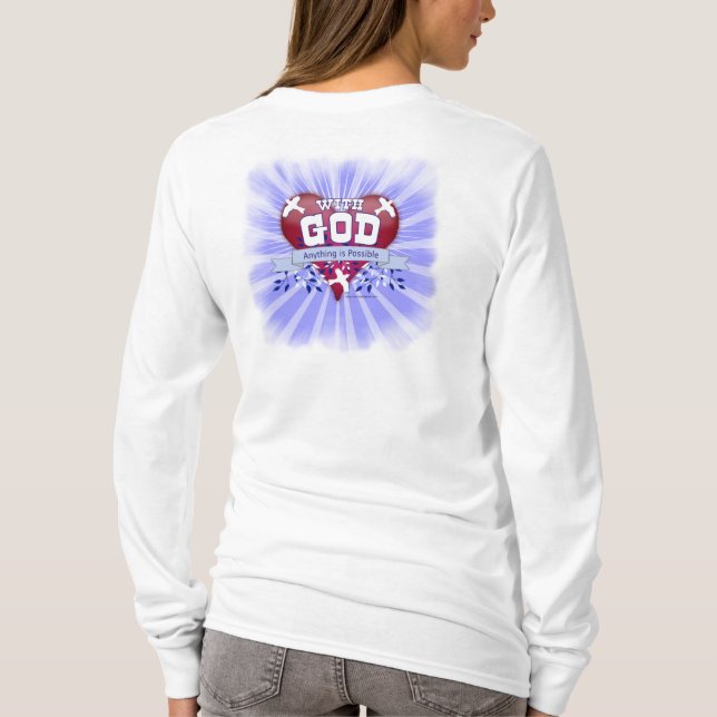 T-shirt Avec Dieu tout est possible (Dos)