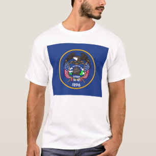 T-shirt avec drapeau de l'Etat de l'Utah USA