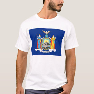 T-shirt avec drapeau de l'État de New York USA