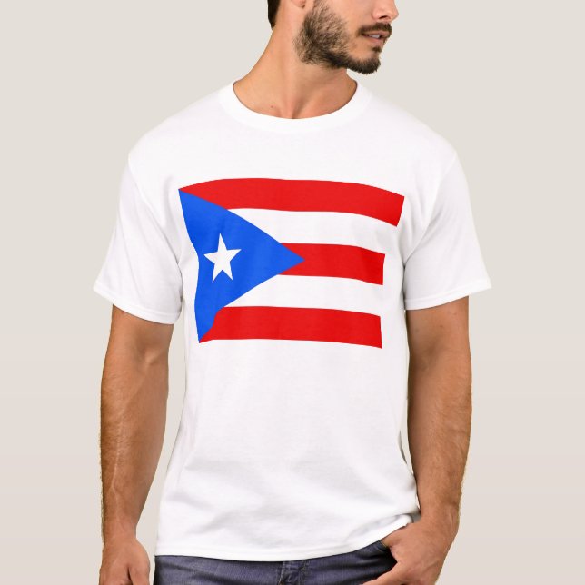 T-shirt avec drapeau de Porto Rico USA (Devant)