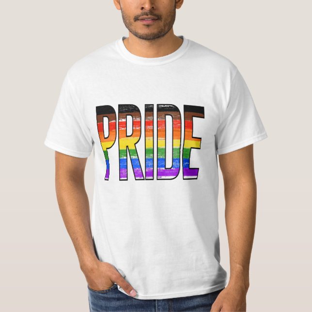 T-shirt avec drapeau Philly Rainbow Pride (Devant)