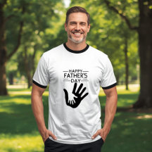 T-shirt avec empreinte de main pour la fête des pè