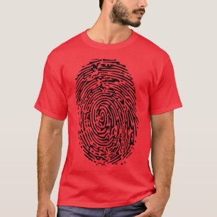 T-shirt avec empreintes digitales